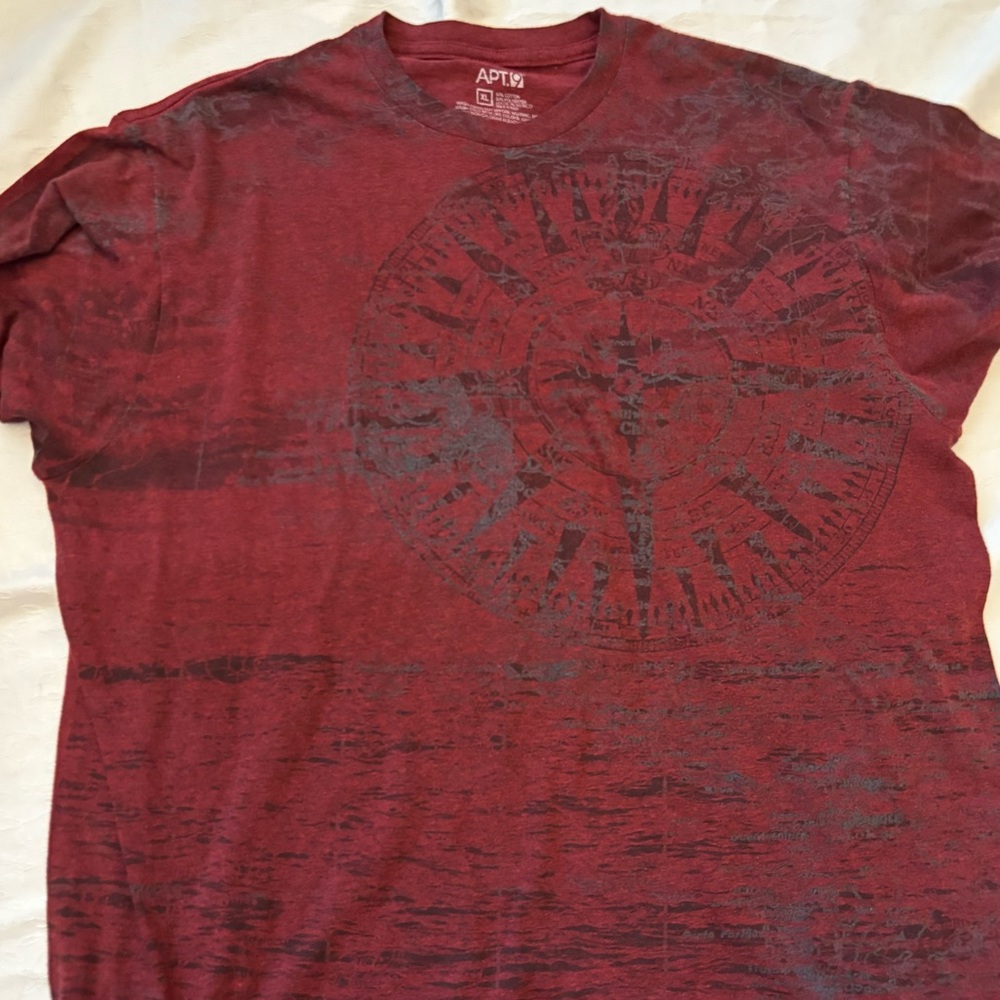 Apt. 9 red graphic tshirt
